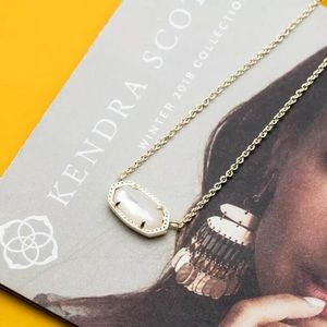 NEW Kendra Scott Elisa Necklace Ivory Pearl Gold
